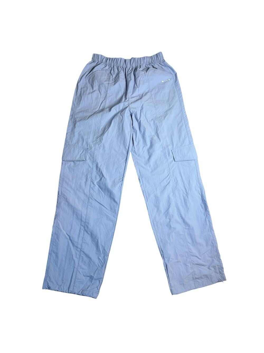 The WILO THE LABEL anthropologie brand nylon cargo Pants light blue size xs